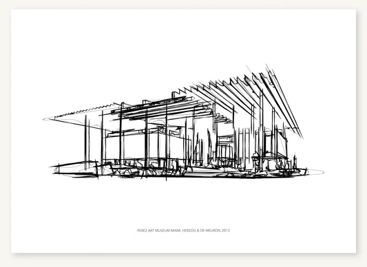 FK-198 Perez Art Museum Miami architectural sketch preview